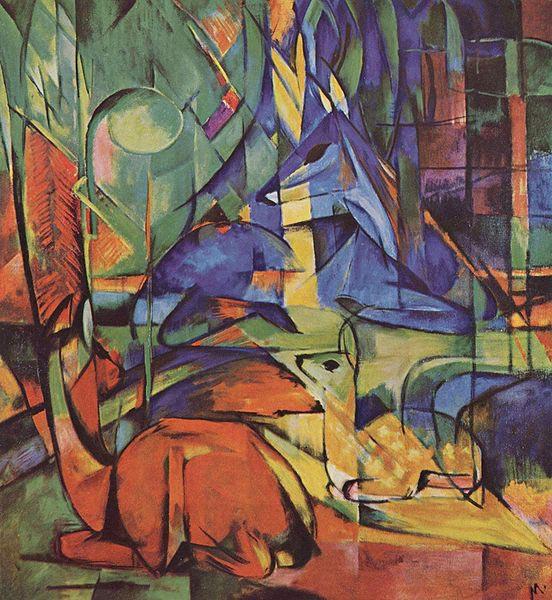 Franz Marc Rehe im Walde (II) oil painting picture